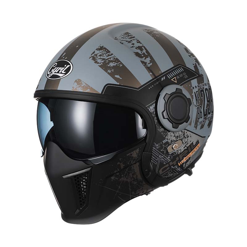 Double Lens Vintage Modular Helmet | DOT ECE APPROVED