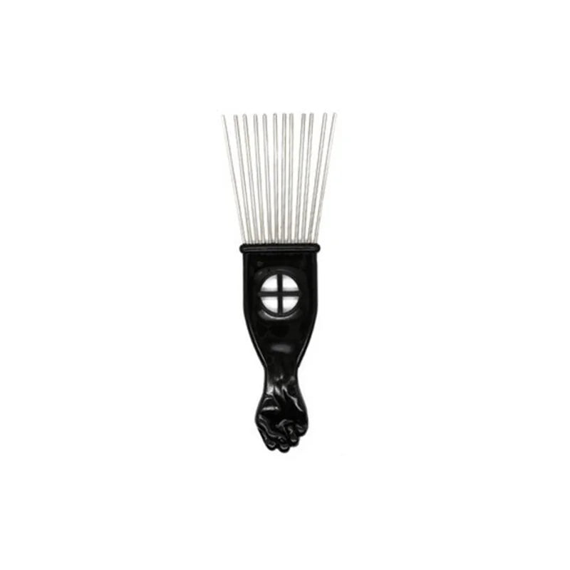 Antistatisk Afro Pick Comb laget av metall