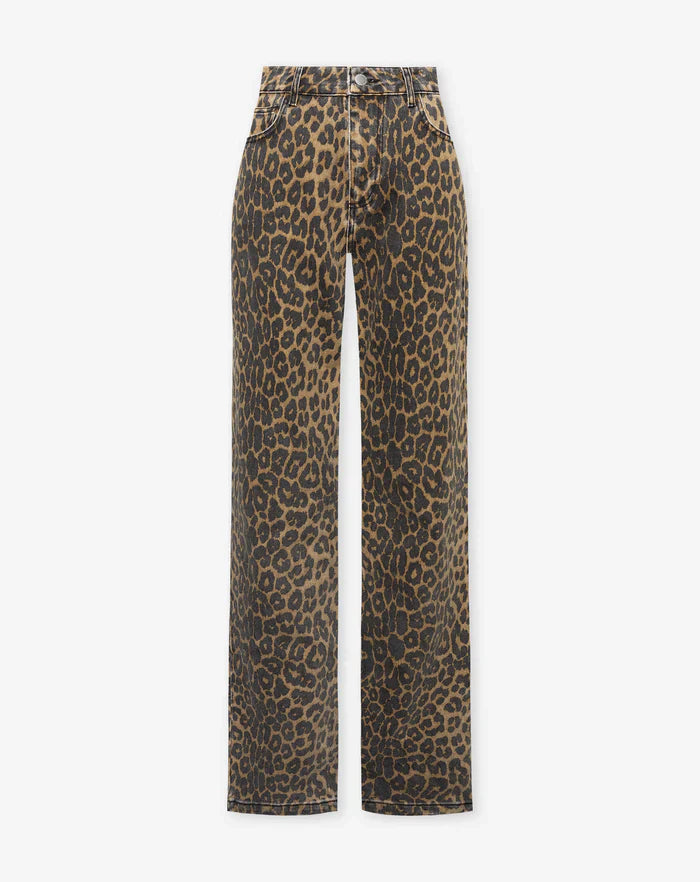 Jeans con stampa leopardata WildChic