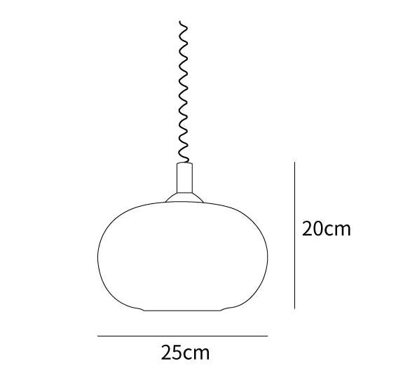 Lampada a sospensione a molla Macaron