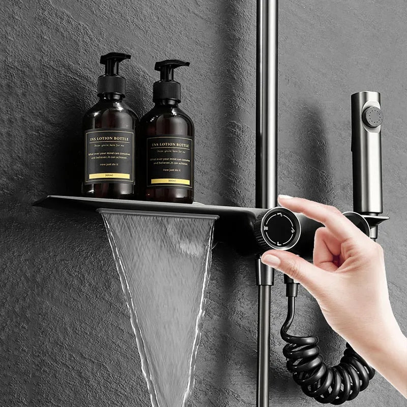 Wall-mounted Bath Mixer Shower System