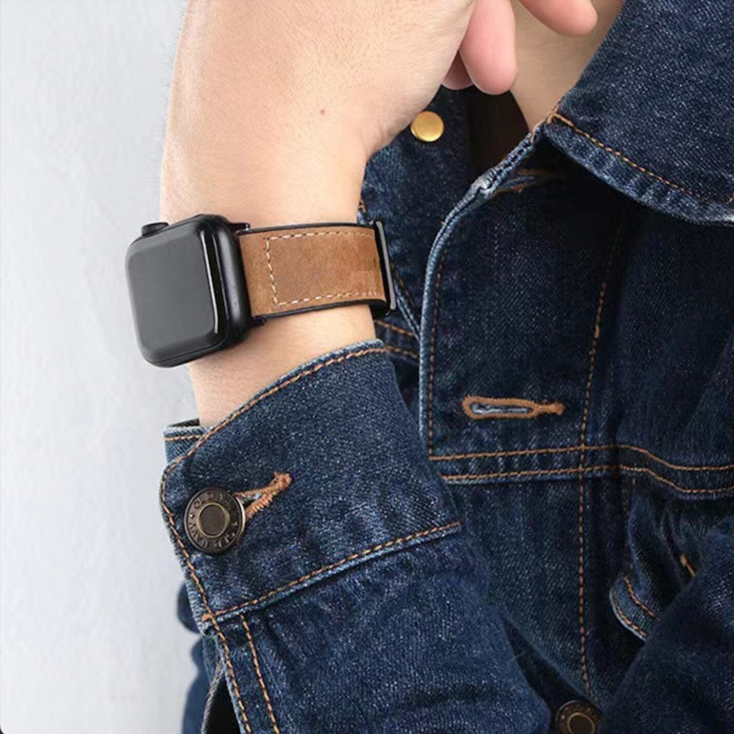 Bőr Luxus Óra Szíj az Apple Watch-hoz