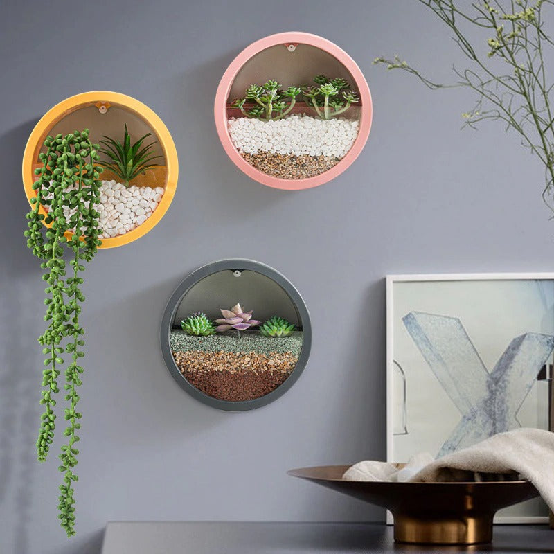 Jardineras de pared con diseño de arena