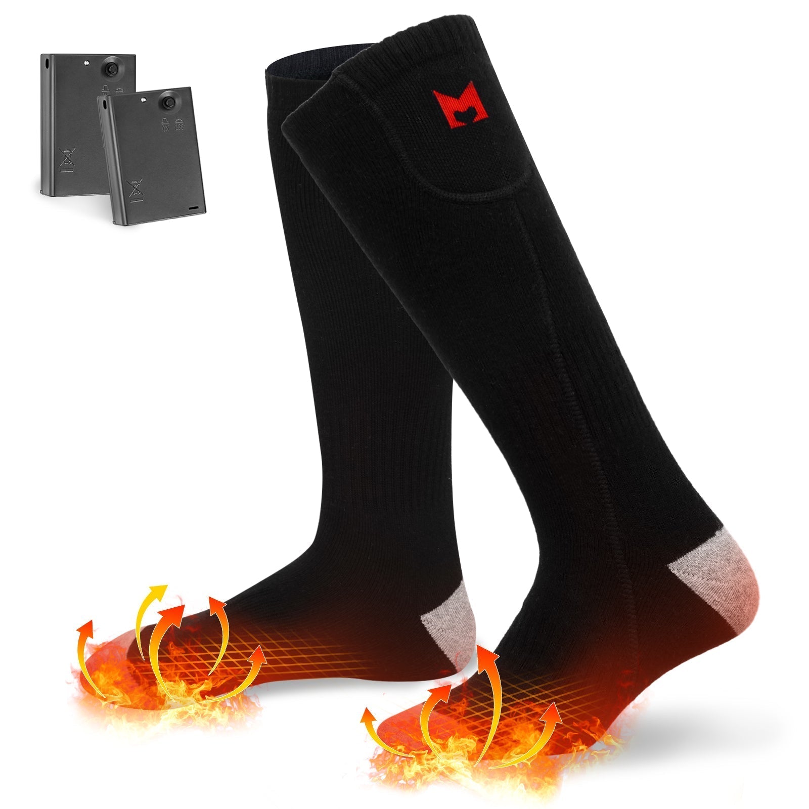 Chaussettes chauffantes à batterie (noires)