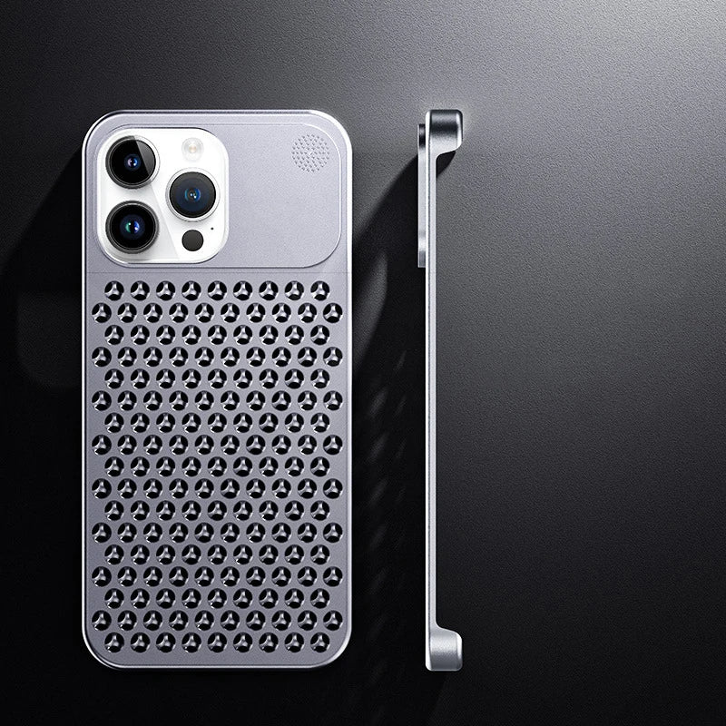 Metall Titan Aluminiumlegering Rammeløs Beskyttelsesdeksel For iPhone