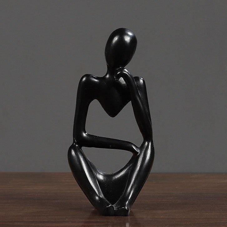 Abstract Thinker Figurine Sculpture