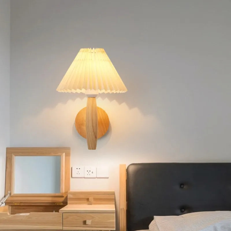 WoodLuxe - Moderne houten wandlamp