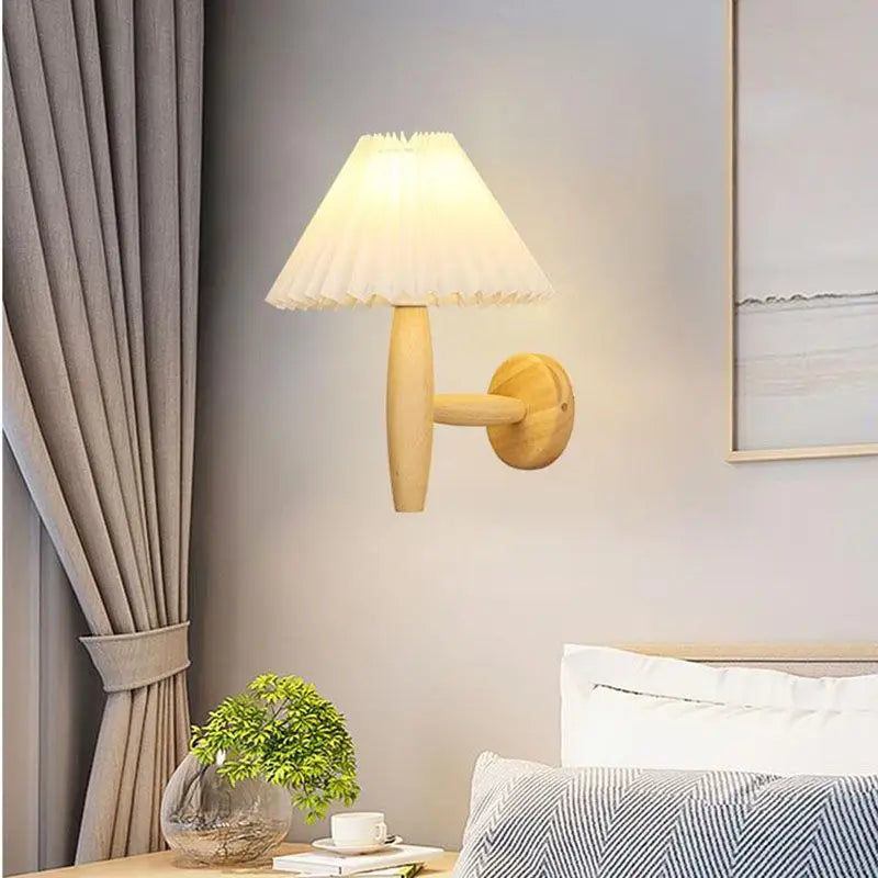 WoodLuxe - Moderne houten wandlamp