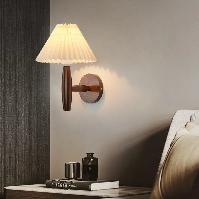 WoodLuxe - Moderne houten wandlamp