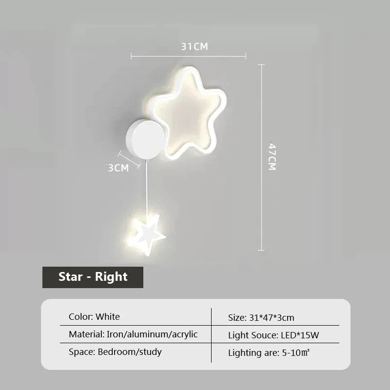 Dreamscape - Wandleuchte „Cloud Star Moon“