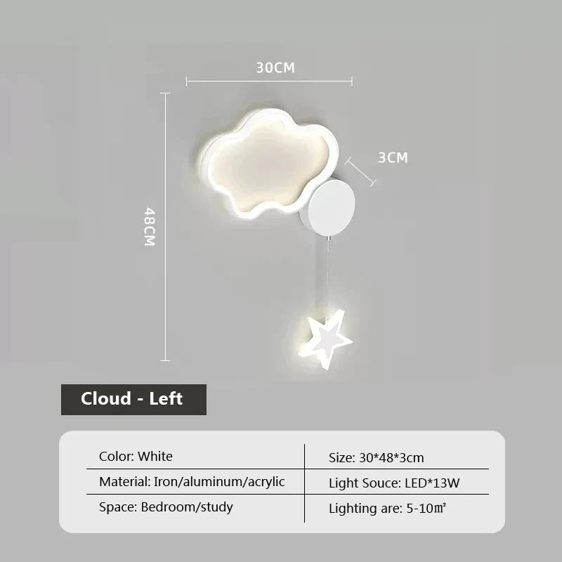 Dreamscape - Wandleuchte „Cloud Star Moon“