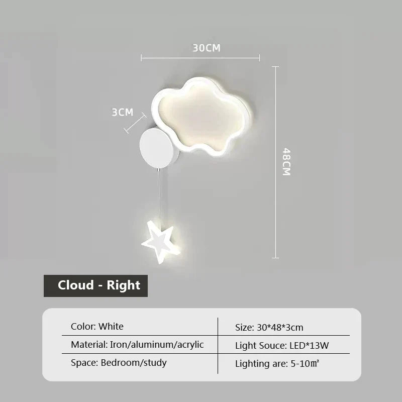 Dreamscape - Wandleuchte „Cloud Star Moon“