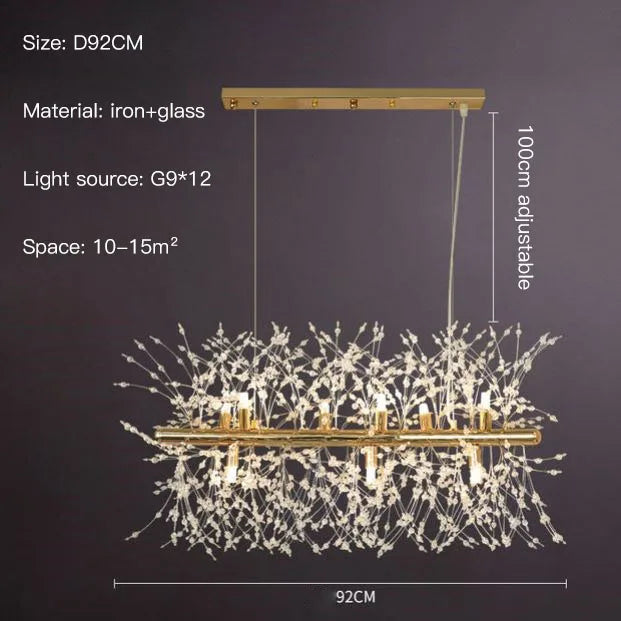 Crystal Dandelion Chandelier