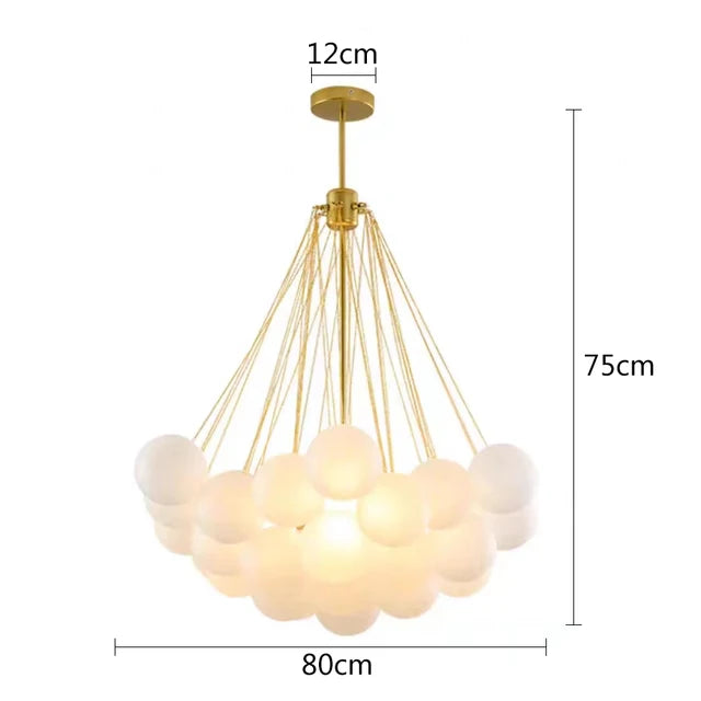 Vrimlo Frosted Ball Chandelier