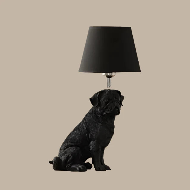 ArtPuppy Deco styl stolní lampa - Okouzlující design železného psa pro elegantní osvětlení