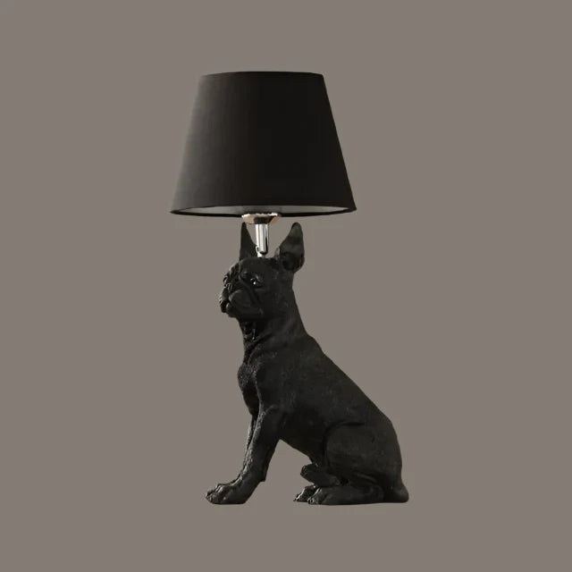 ArtPuppy Deco Style Table Lamp - Charming Iron Dog Design for Elegant Lighting