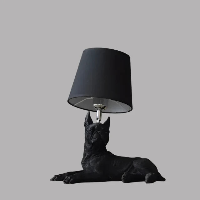 ArtPuppy Deco Style Bordslampa - Charmig Iron Dog Design för elegant belysning