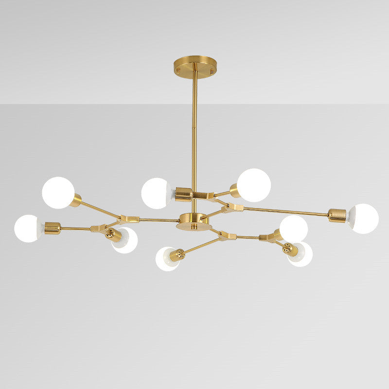 Modern Glam Bulbs Chandelier