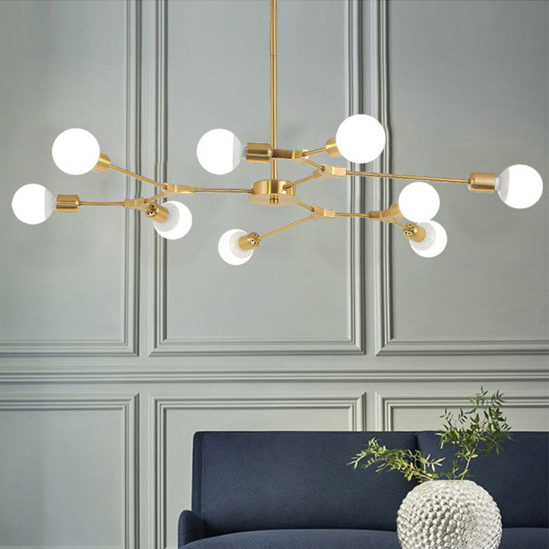 Modern Glam Bulbs Chandelier