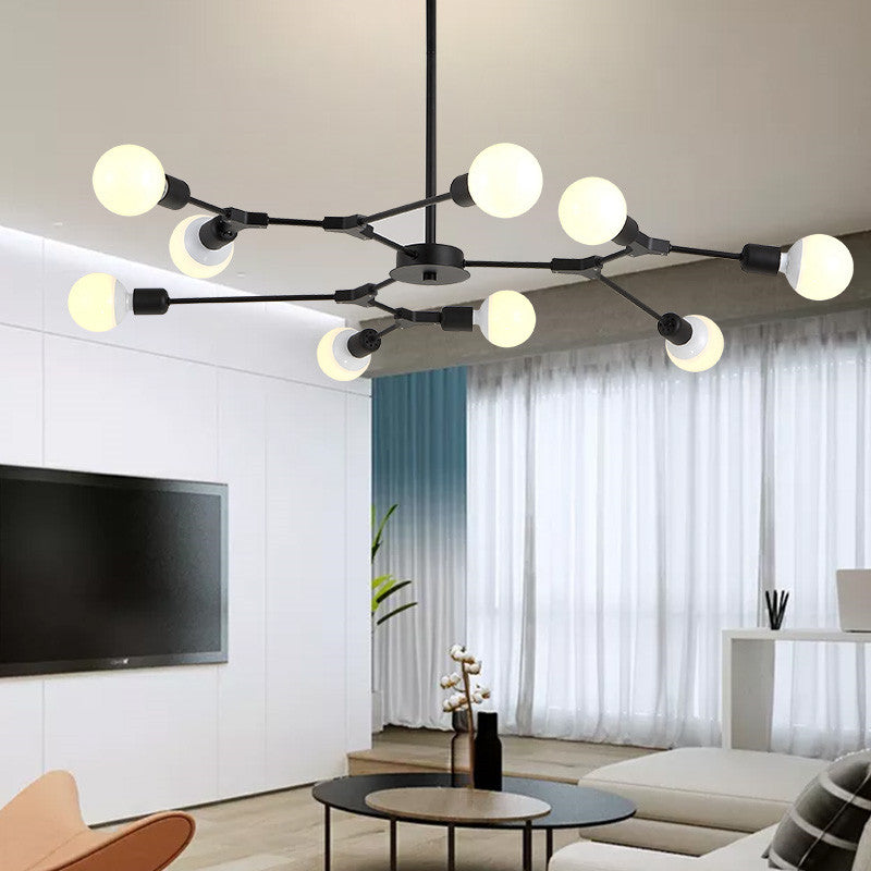 Modern Glam Bulbs Chandelier