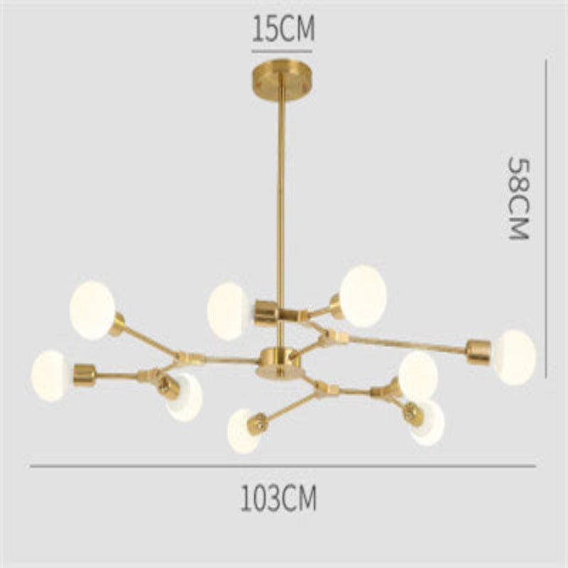 Modern Glam Bulbs Chandelier