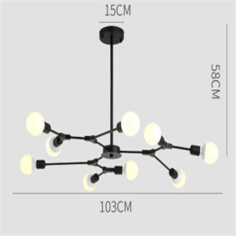 Modern Glam Bulbs Chandelier