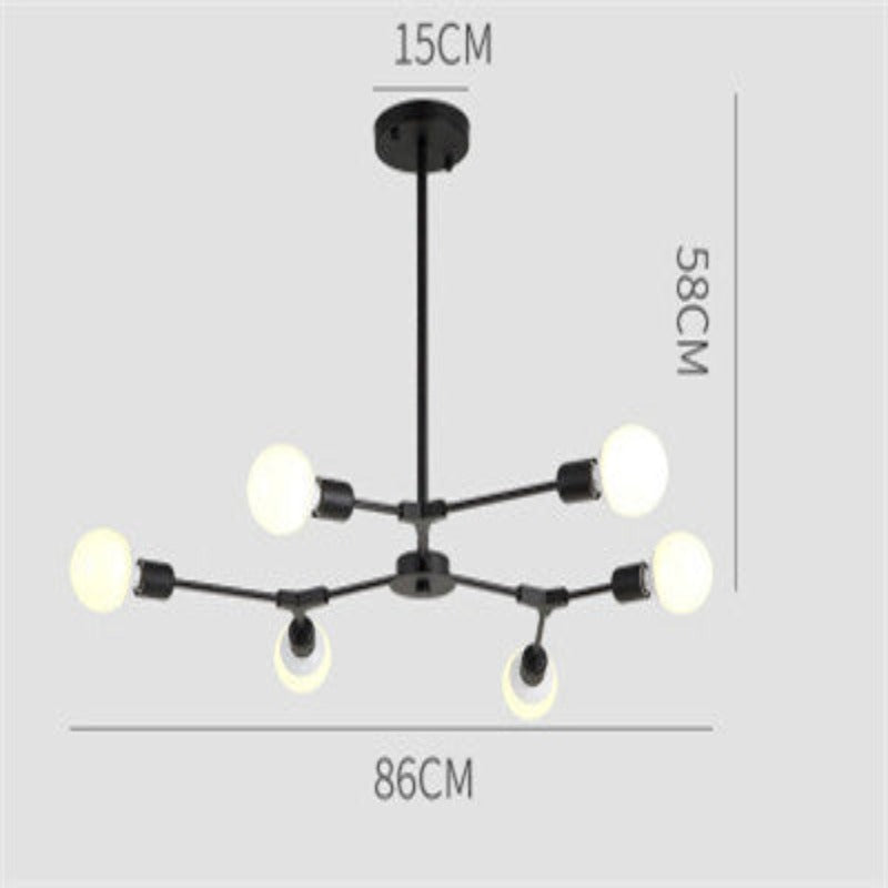 Modern Glam Bulbs Chandelier