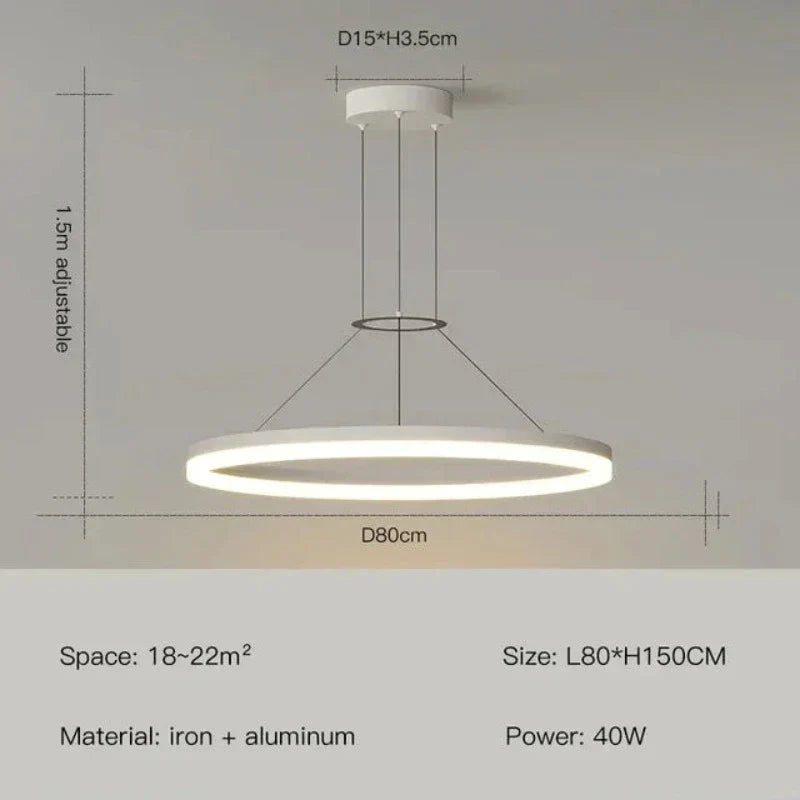 ChicRadiance - Lampe suspendue fine