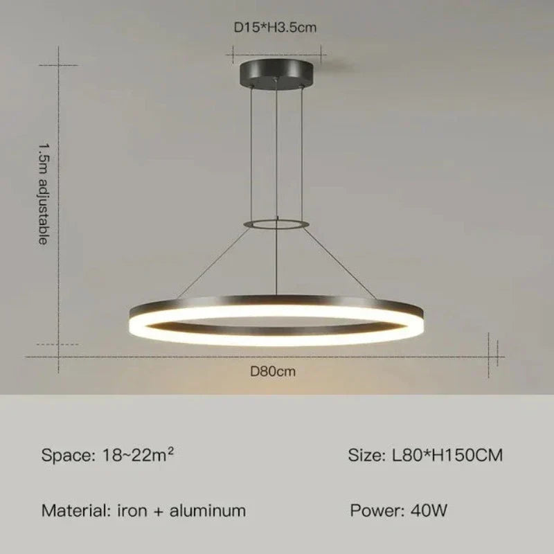 ChicRadiance - Lampe suspendue fine