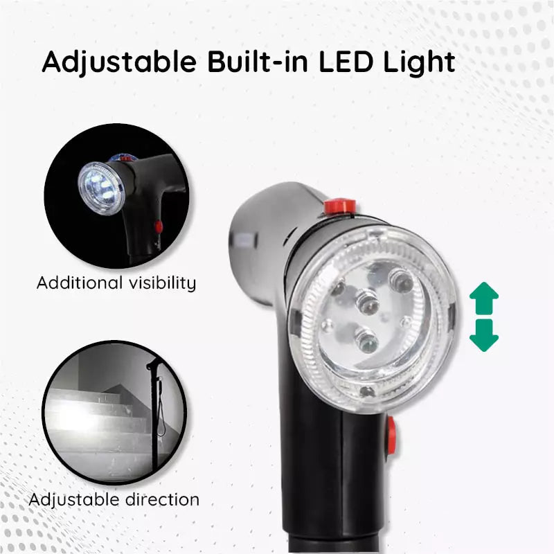 Multifunctionele Opvouwbare LED Wandelstok