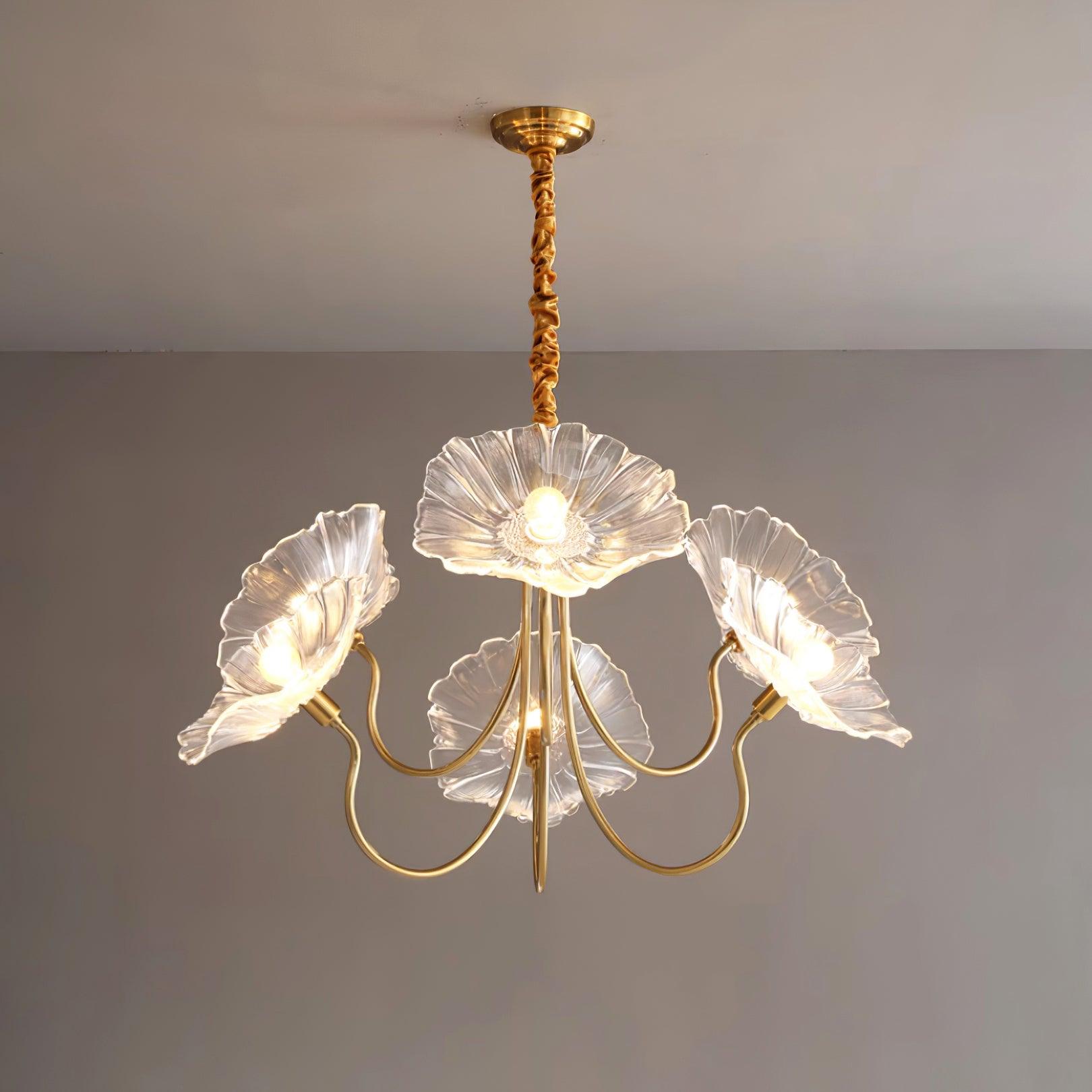 Murano Glass Flower Chandelier