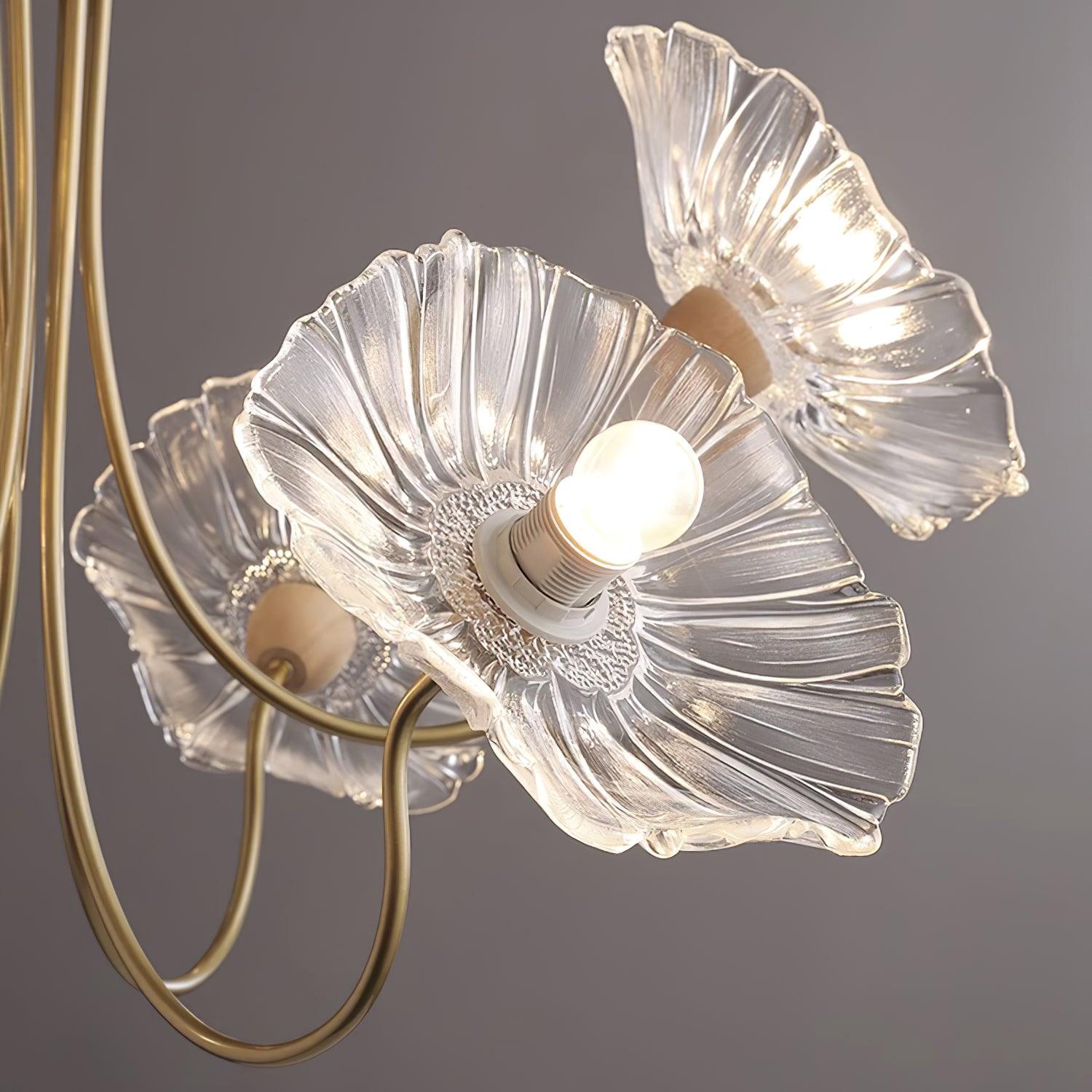 Murano Glass Flower Chandelier