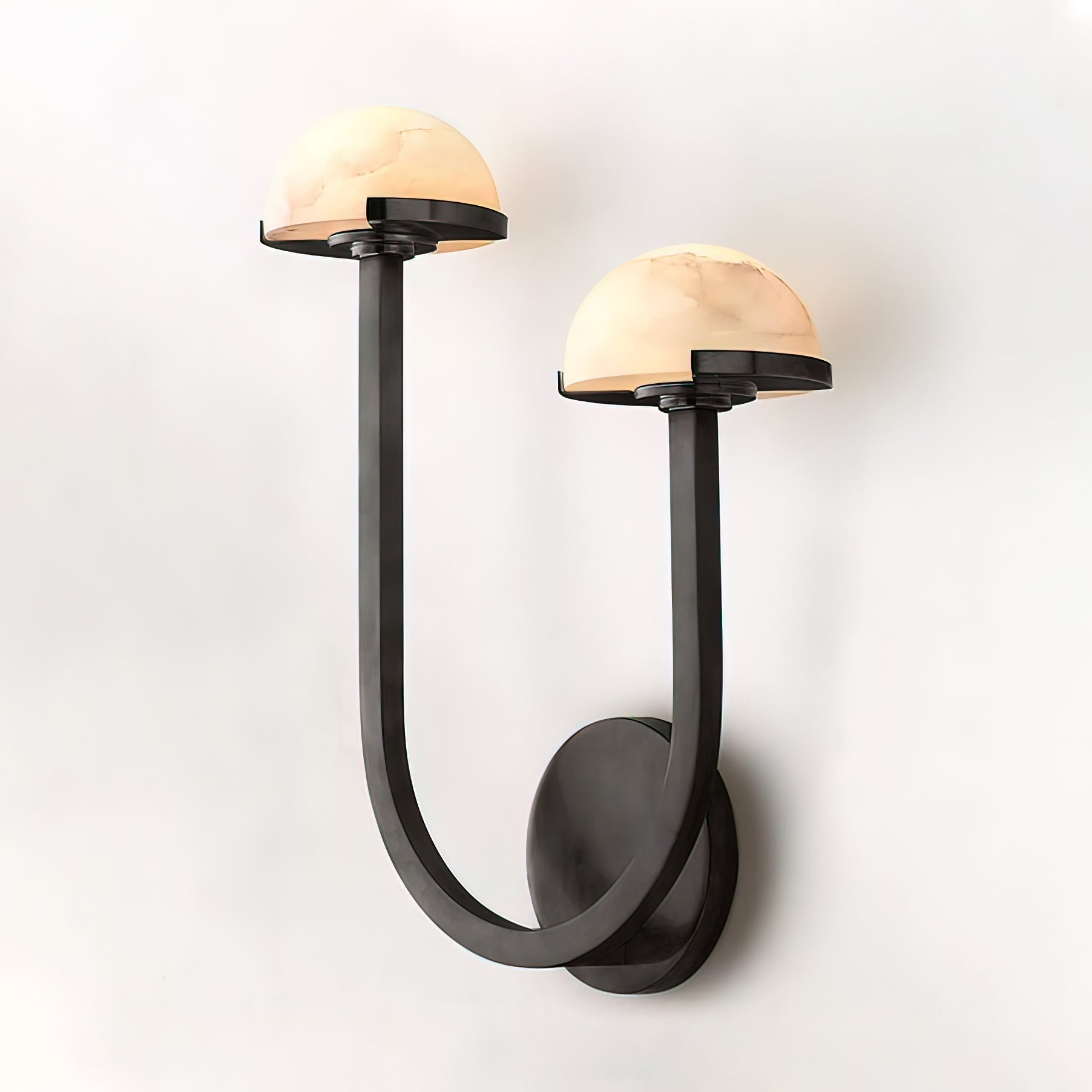 MushroomGlow - Natural Alabaster Lighting vegglampe