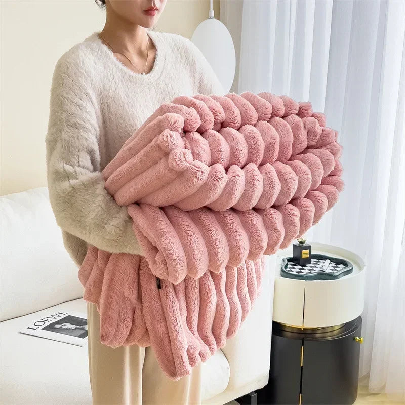 Purely Coral Fleece Blanket