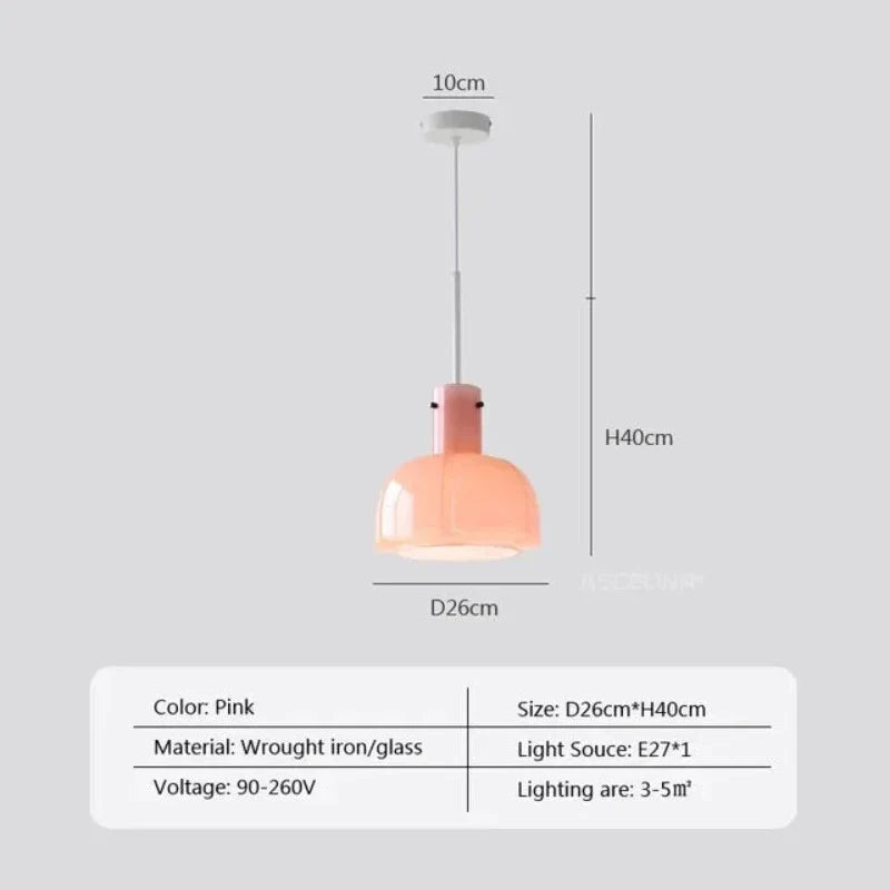 MedievalSimplicity - Lampe à suspension en verre