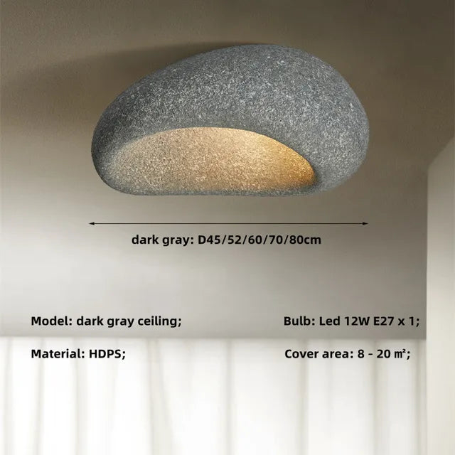 WabiSabiGlow - illuminazione a soffitto Wabi Sabi - lampada di ispirazione giapponese