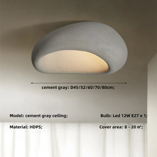 WabiSabiGlow - illuminazione a soffitto Wabi Sabi - lampada di ispirazione giapponese