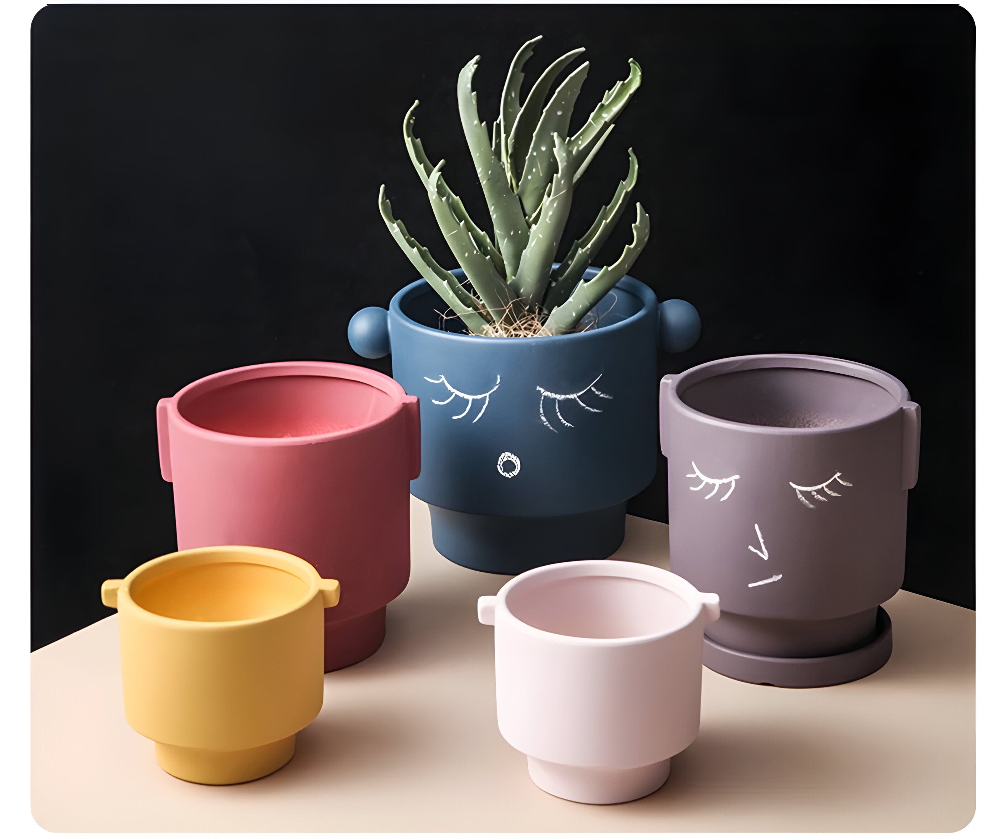 Nordic-Morandi Abstract-Art Ceramic Flower Pot