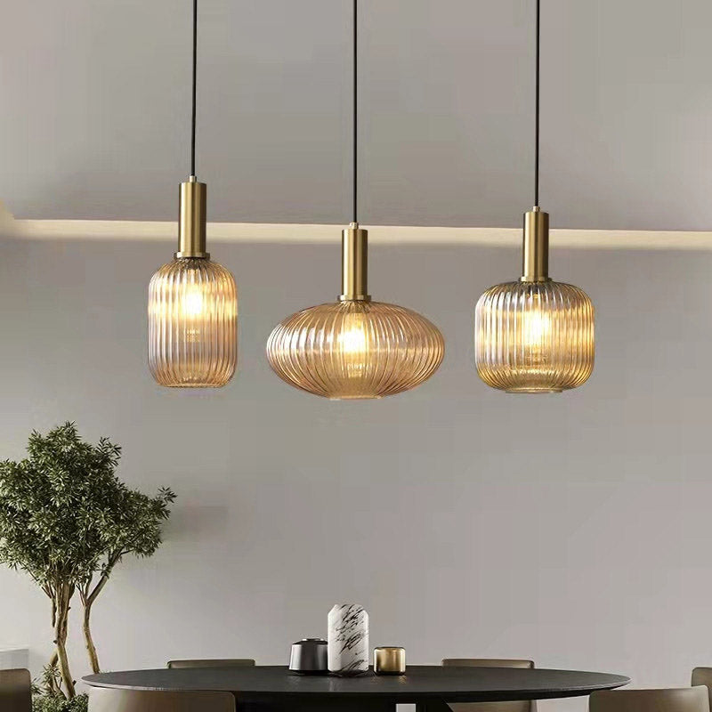 Nordic Fluted Glass Pendant Lights