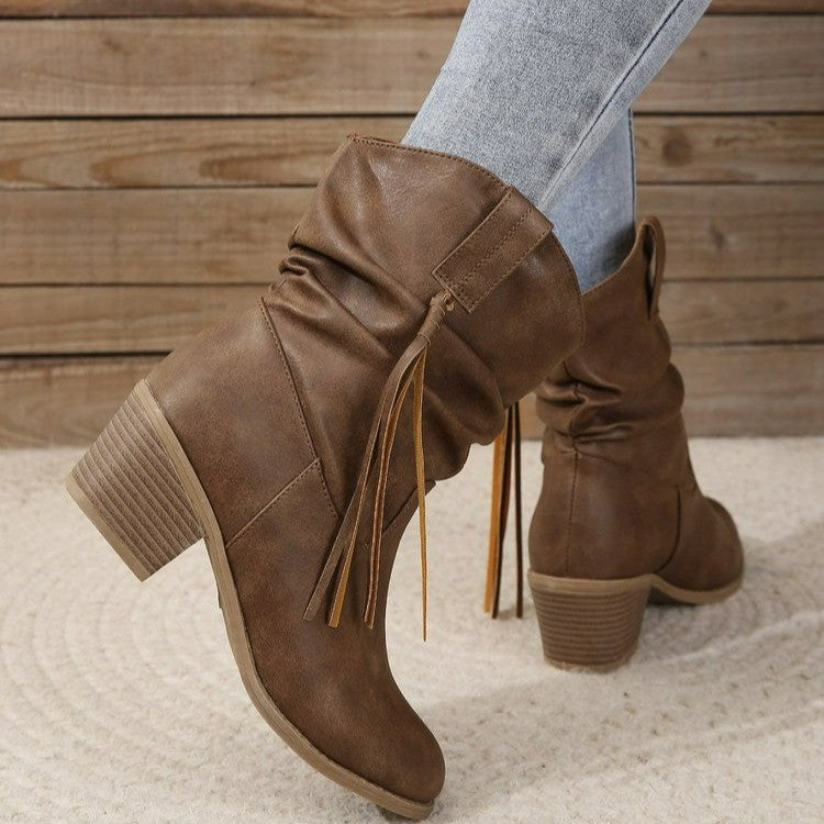 Bottes en cuir cowboy Taylor