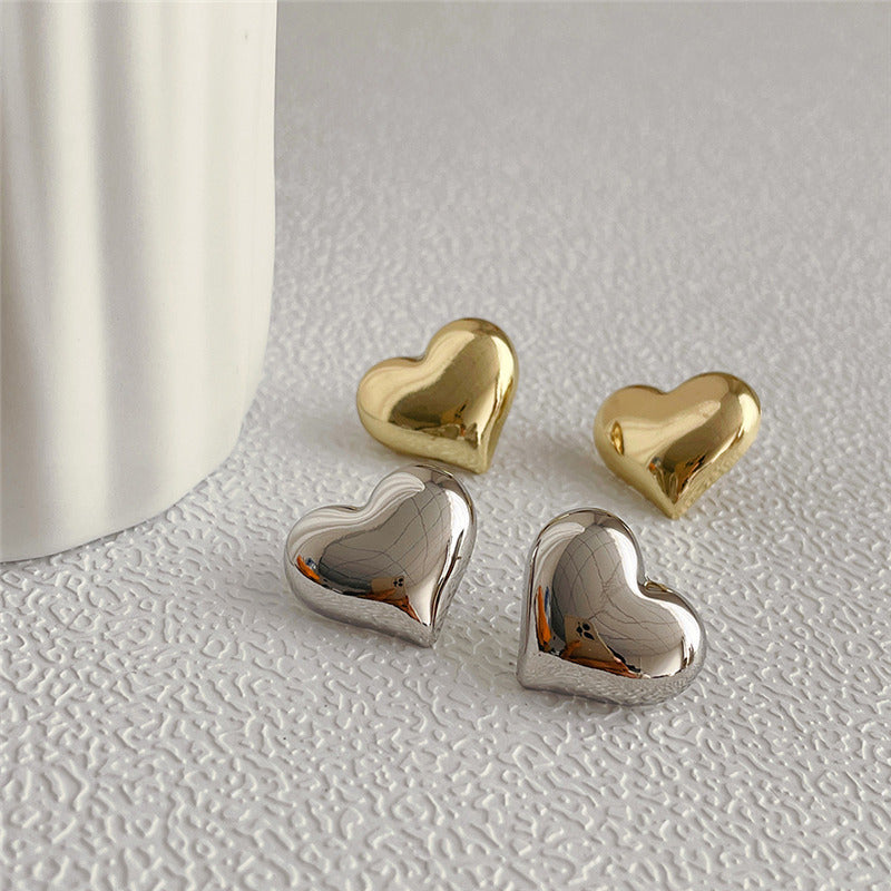 Adore Me Heart Stud Earrings