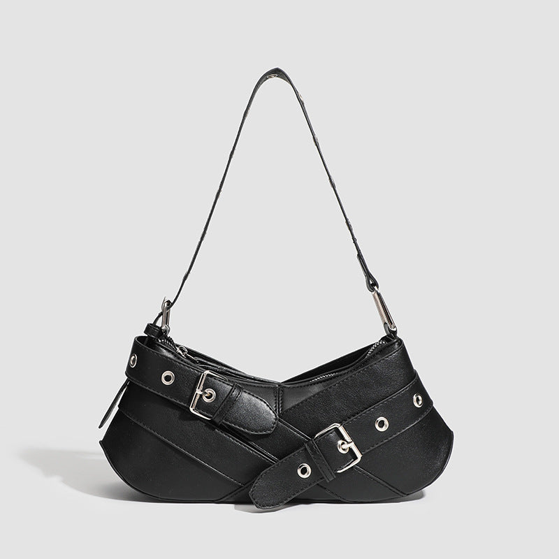 Kylie Buckle-Strap Schoudertas