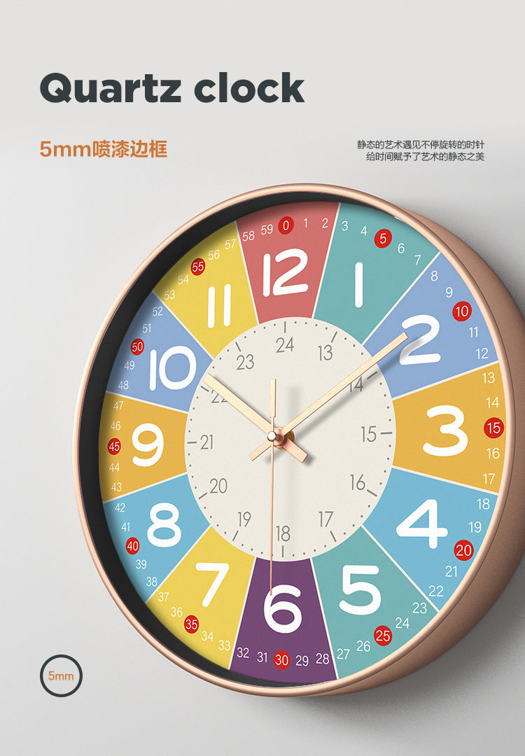 SilentKids - Silent Wall Clock for Children's Rooms