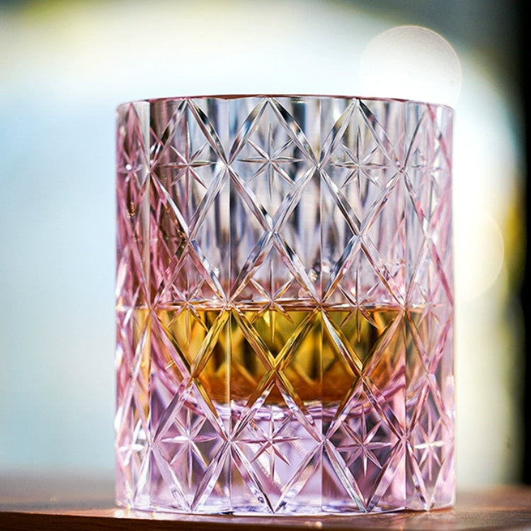 Verre à whisky céleste fabriqué à la main Edo Kiriko avec boîte en bois