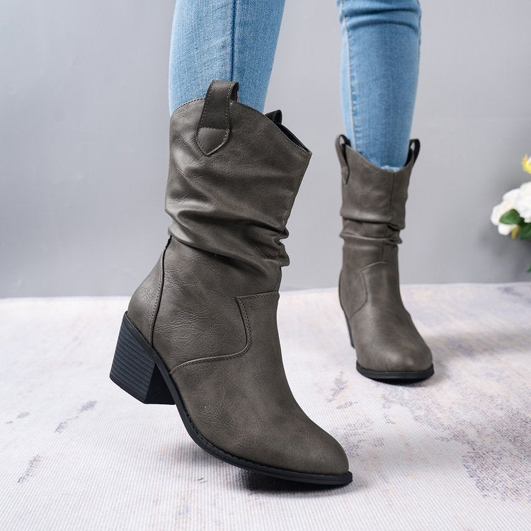 Bottes en cuir cowboy Taylor