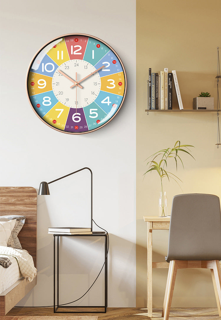 SilentKids - Reloj de pared silencioso para habitación infantil