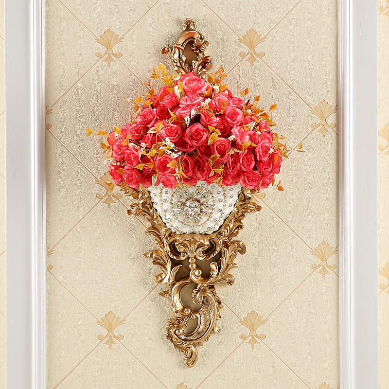 Retro Resin Wall Mount Flower Vase Decor