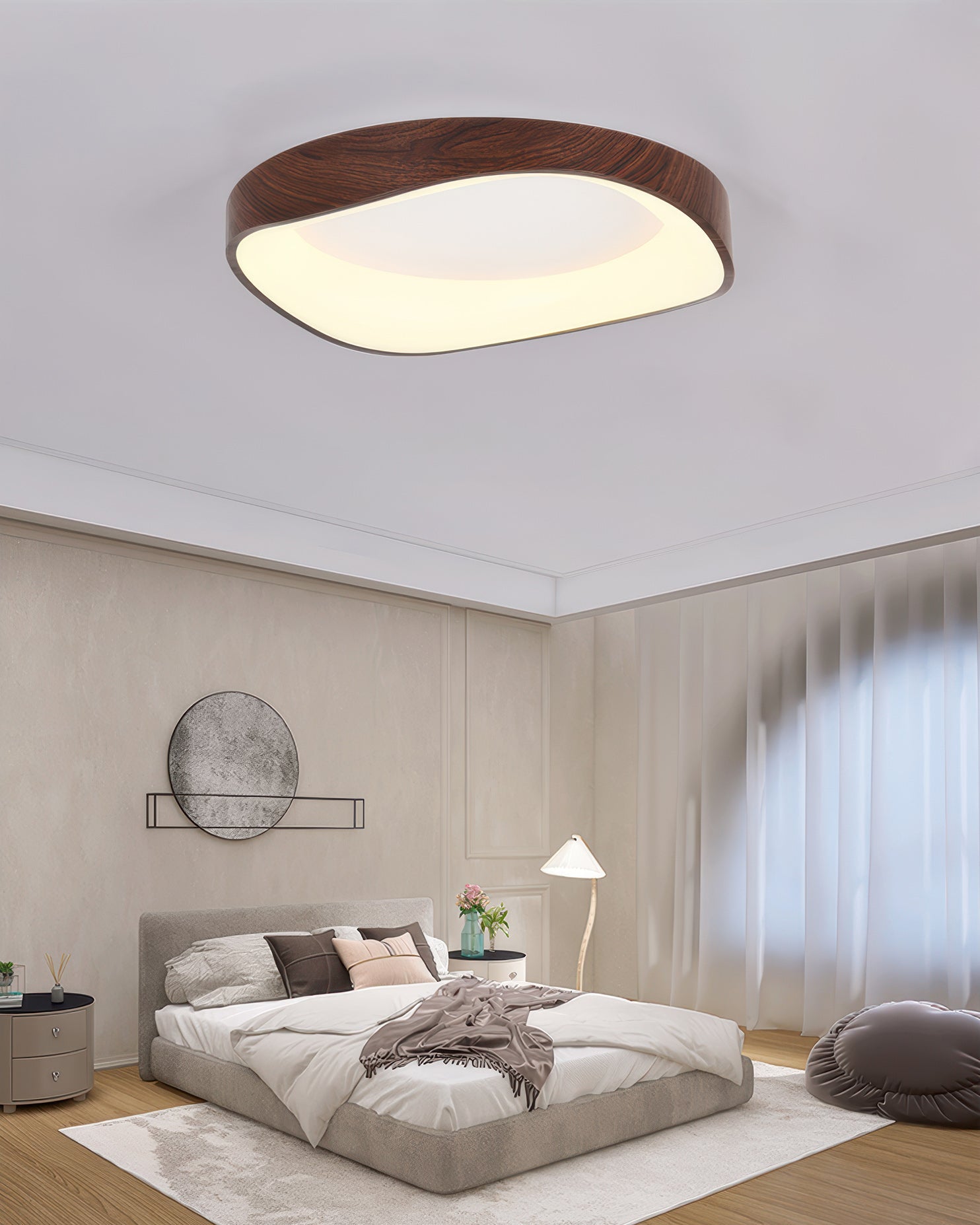 Nordic Artistic Wood Grain Ceiling Light lamp