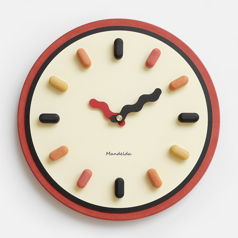 Horloge murale silencieuse nordique 3D – Design contemporain écologique pour salons