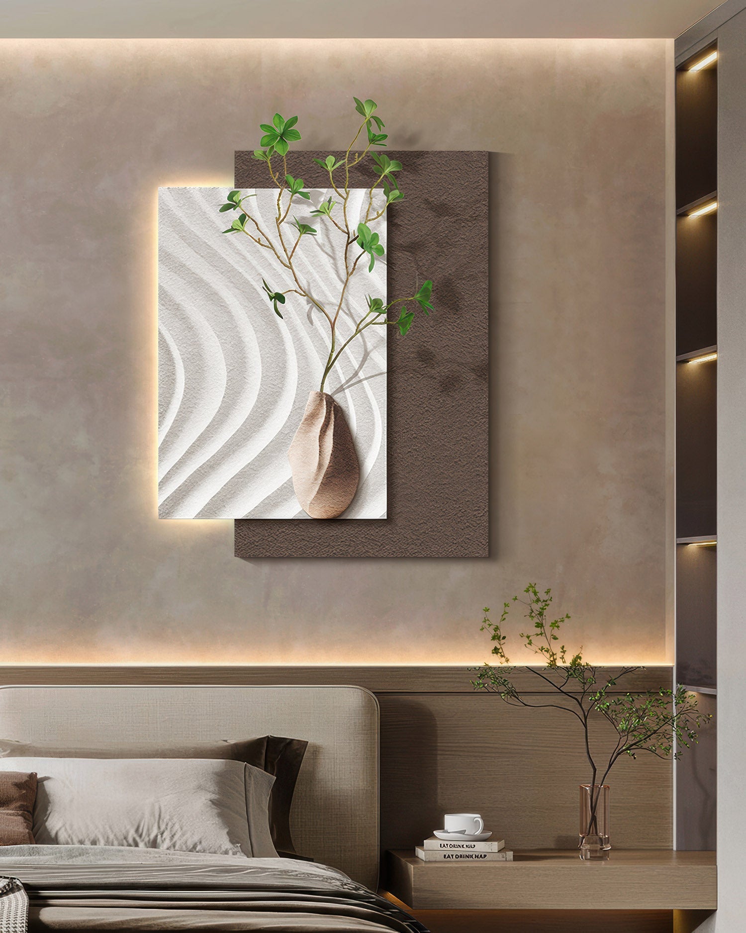 Sophisticated Minimalist Texture Wall Art Canvas